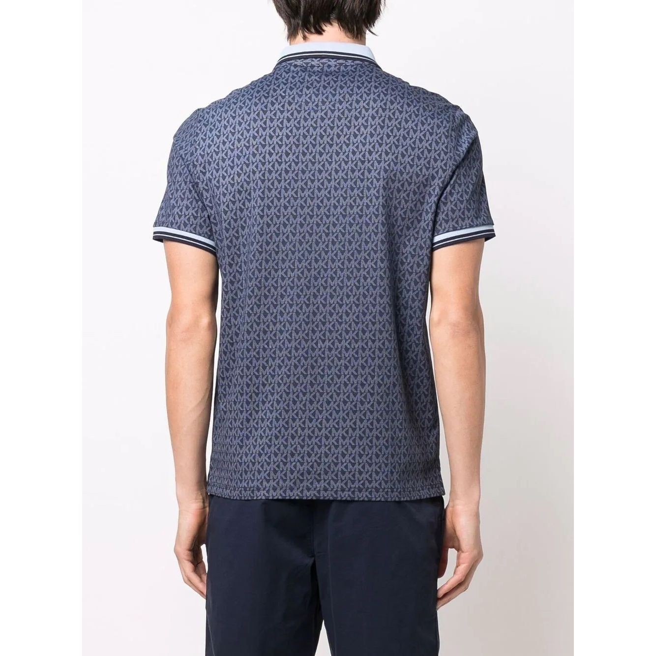 MICHAEL KORS Polo marškiniai trumpos rank. vyrams, Mėlyna, MK sig greenwich polo 3