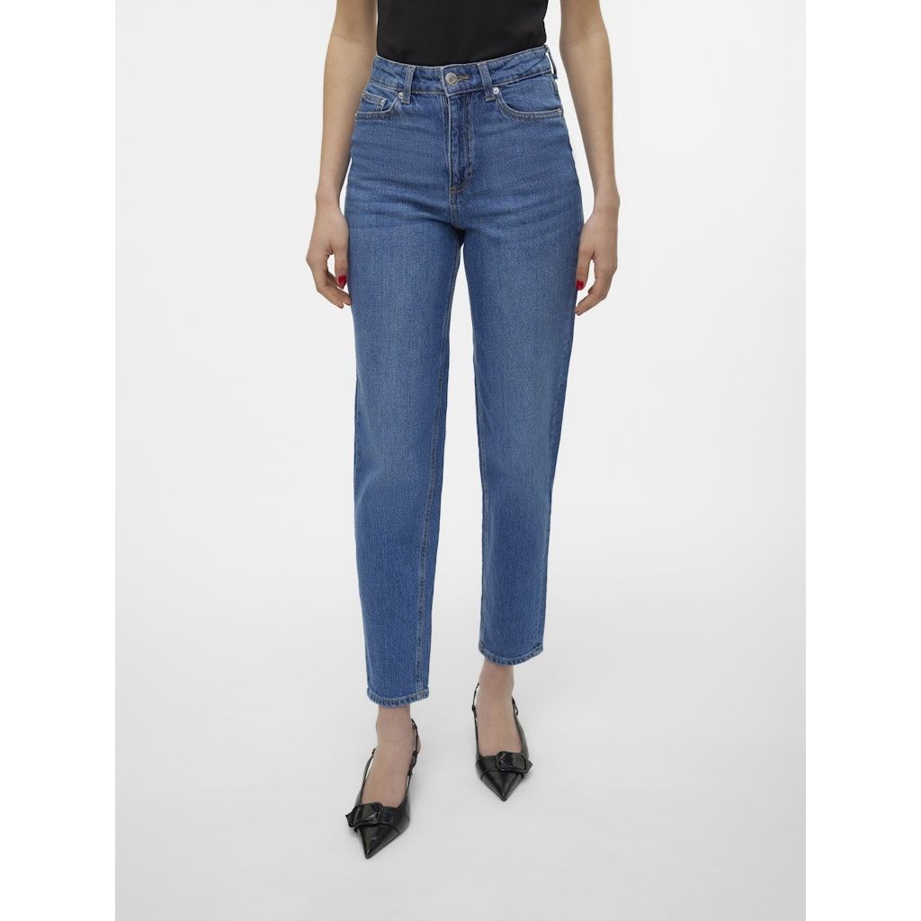 VERO MODA Aptempti džinsai moterims, Mėlyna, Tessa mom jeans 2