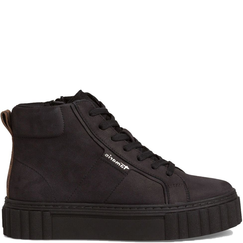 TAMARIS Aulinukai moterims, Juoda, Lace boot flat 2