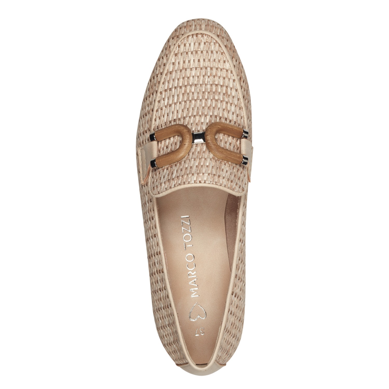 MARCO TOZZI Loaferiai moterims, Smėlio, Loafers 5