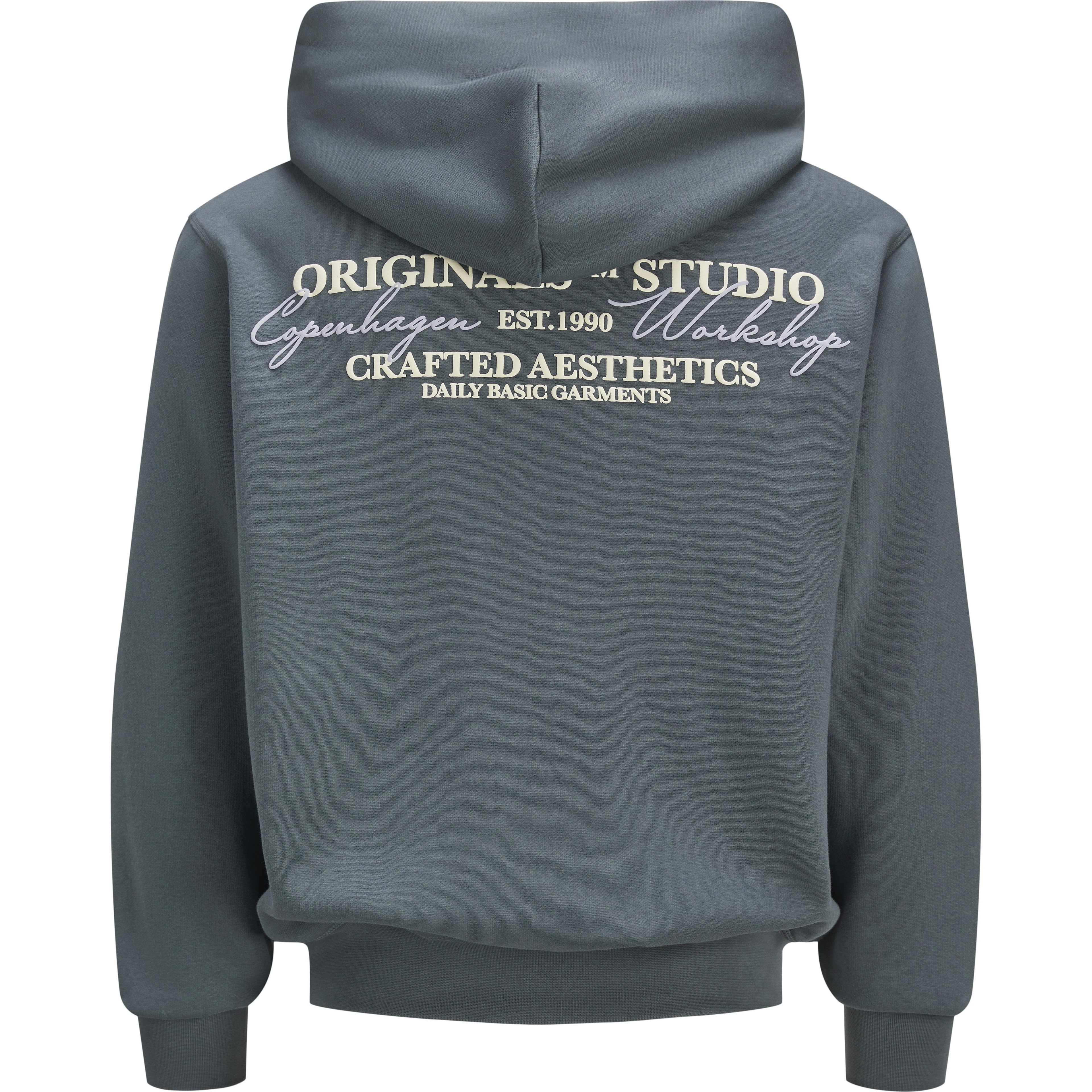 JACK & JONES Džemperis vyrams, Žalia, Islington back sweat hood 2