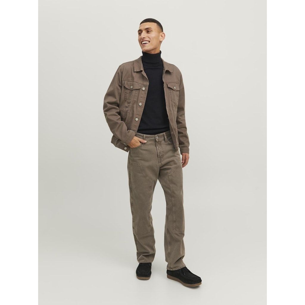 JACK & JONES Megztinis vyrams, Juoda, JJEEMIL KNIT ROLL NE 5