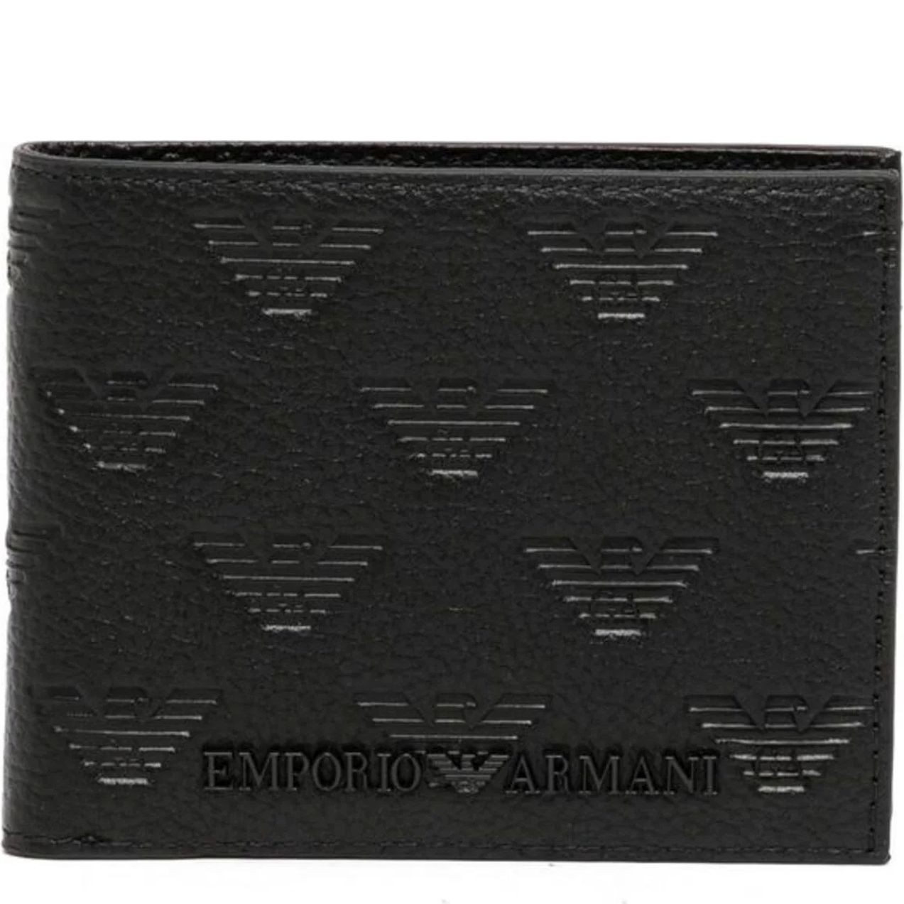EMPORIO ARMANI Piniginė vyrams, Juoda, Wallet 1