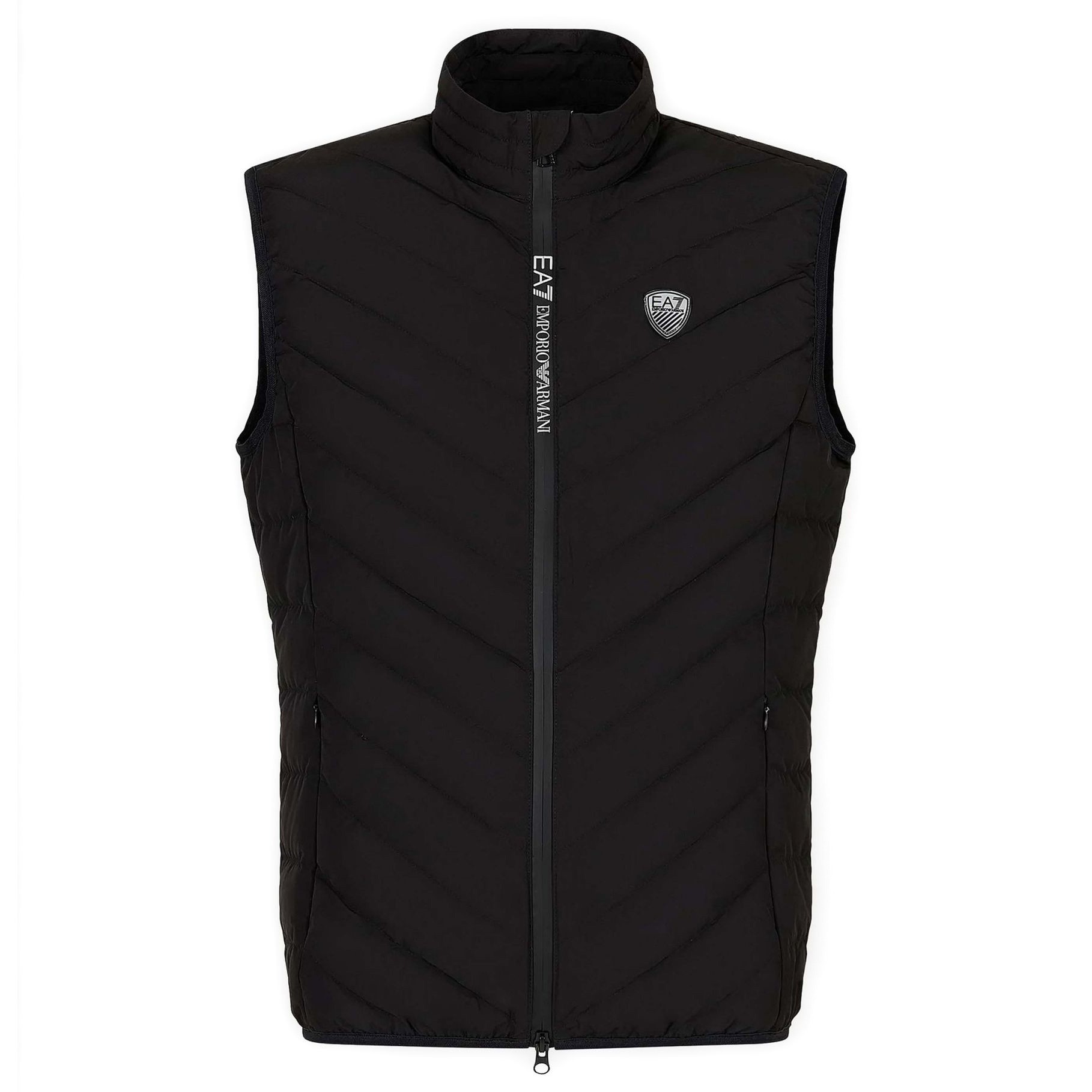 EA7 Pūkinė striukė vyrams, Juoda, Down waistcoat 1