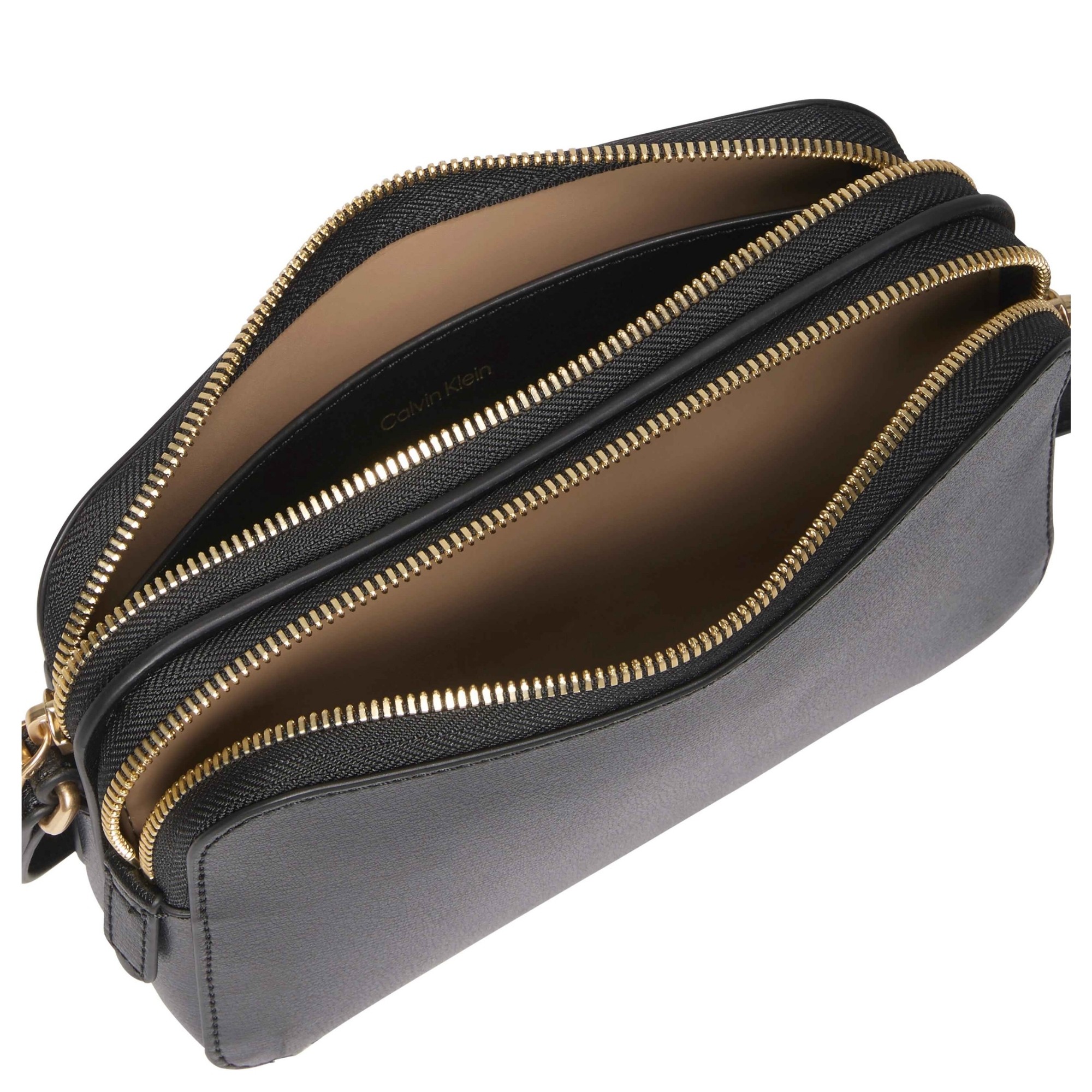 CALVIN KLEIN Rankinė per petį moterims, Juoda, foil elongated camera bag 3