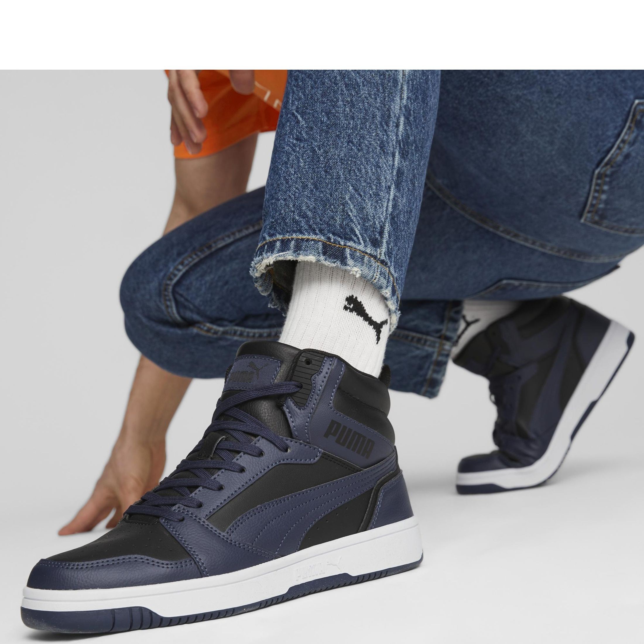 PUMA Aulinukai vyrams, Juoda, Rebound v6 booties 6