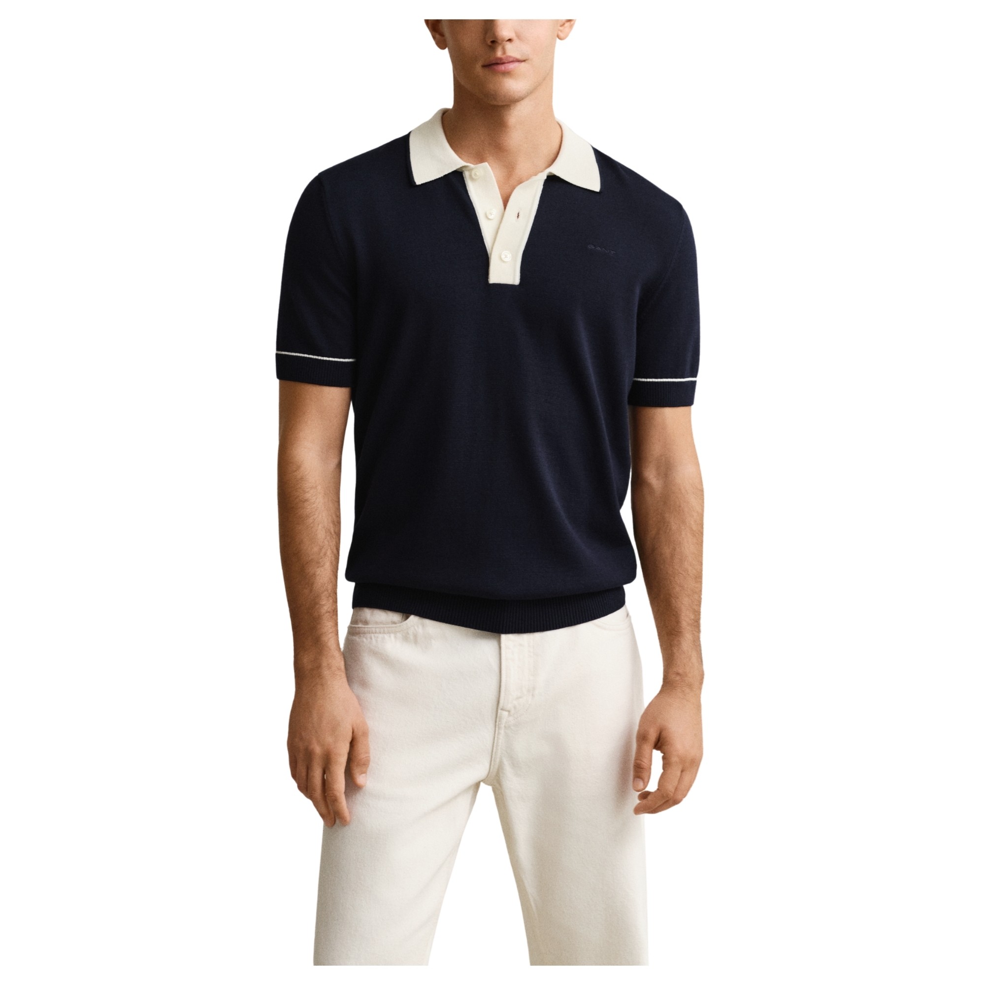 GANT Polo marškiniai trumpos rank. vyrams, Mėlyna, 8030287-433 Polo short 2
