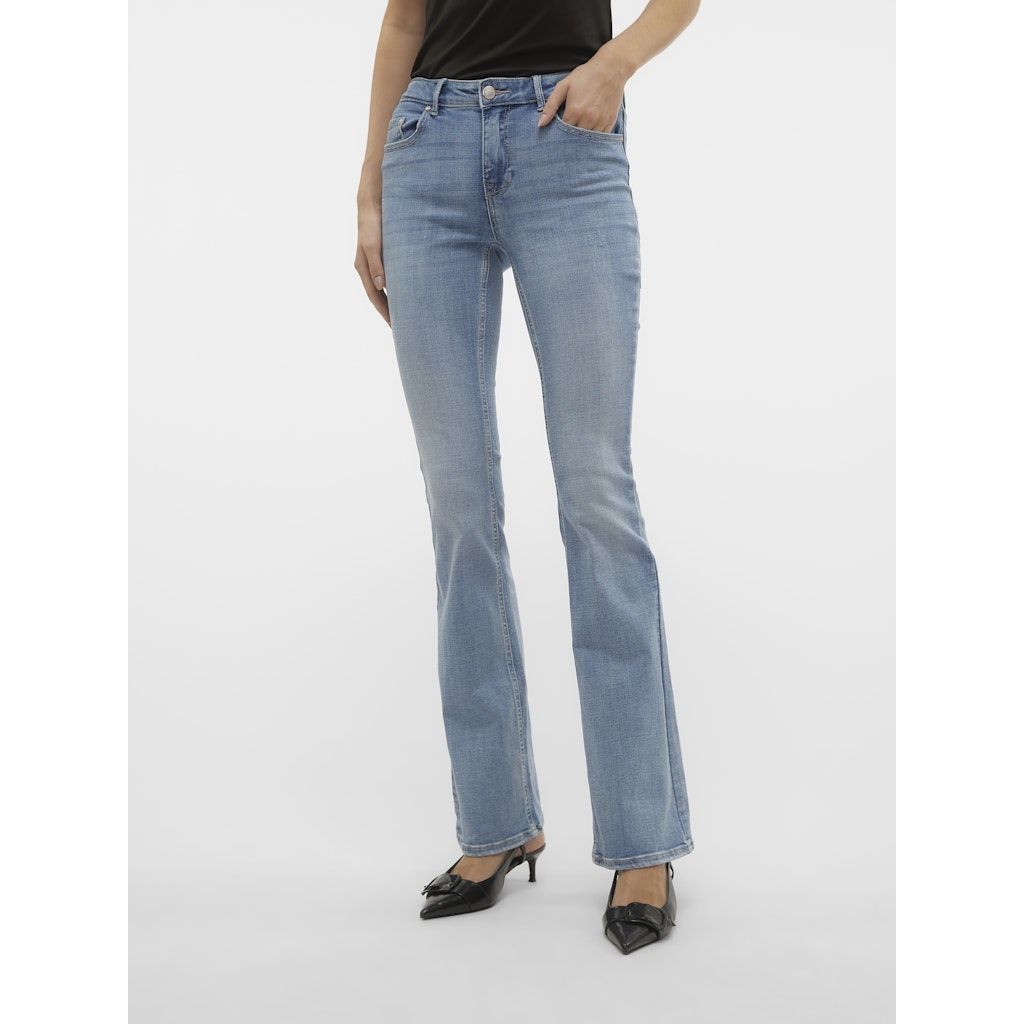 VERO MODA Platėjantys džinsai moterims, Mėlyna, Flash flared jeans 2