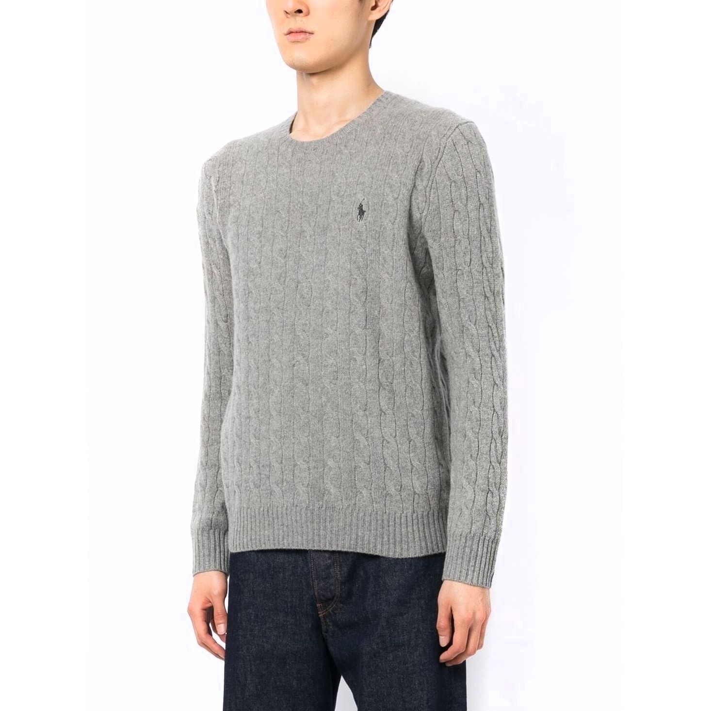 POLO RALPH LAUREN Sportinis nertinis vyrams, Pilka, Long sleeve pullover 2