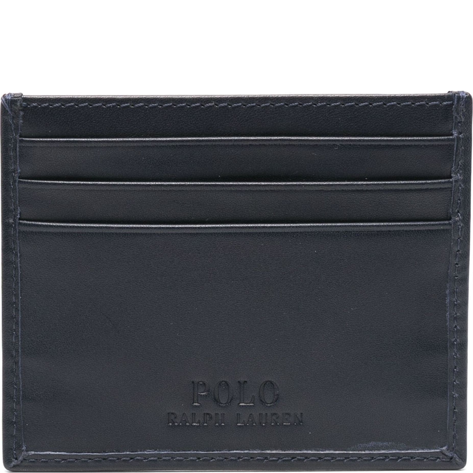 POLO RALPH LAUREN Kortelių dėklas vyrams, Mėlyna, Small card case 2