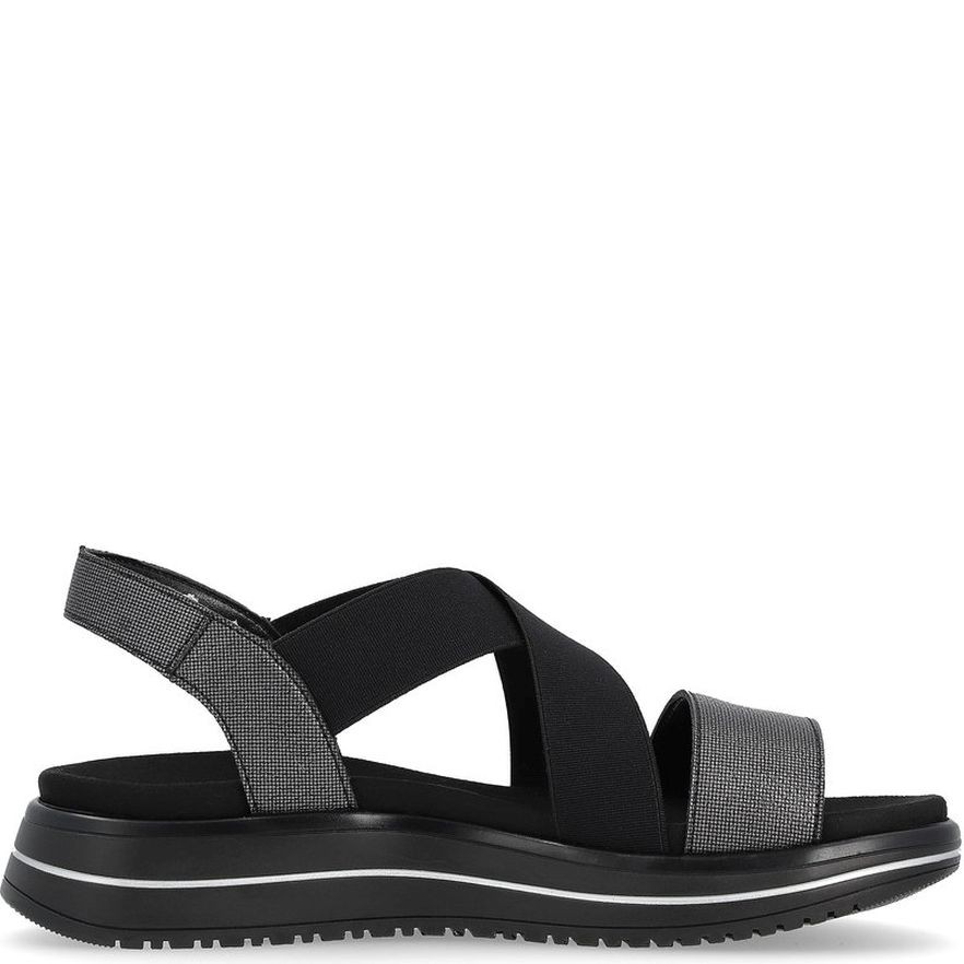 REMONTE Basutės moterims, Juoda, SANDALS 5