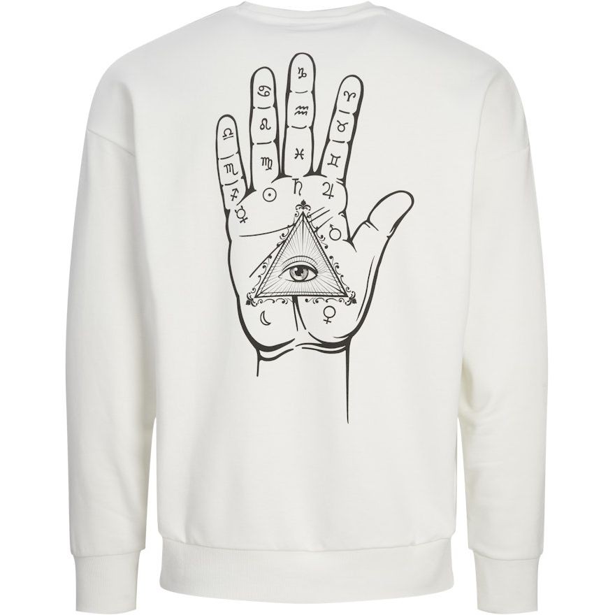 JACK & JONES Megztinis vyrams, Balta, Mystic sweat crew neck 2