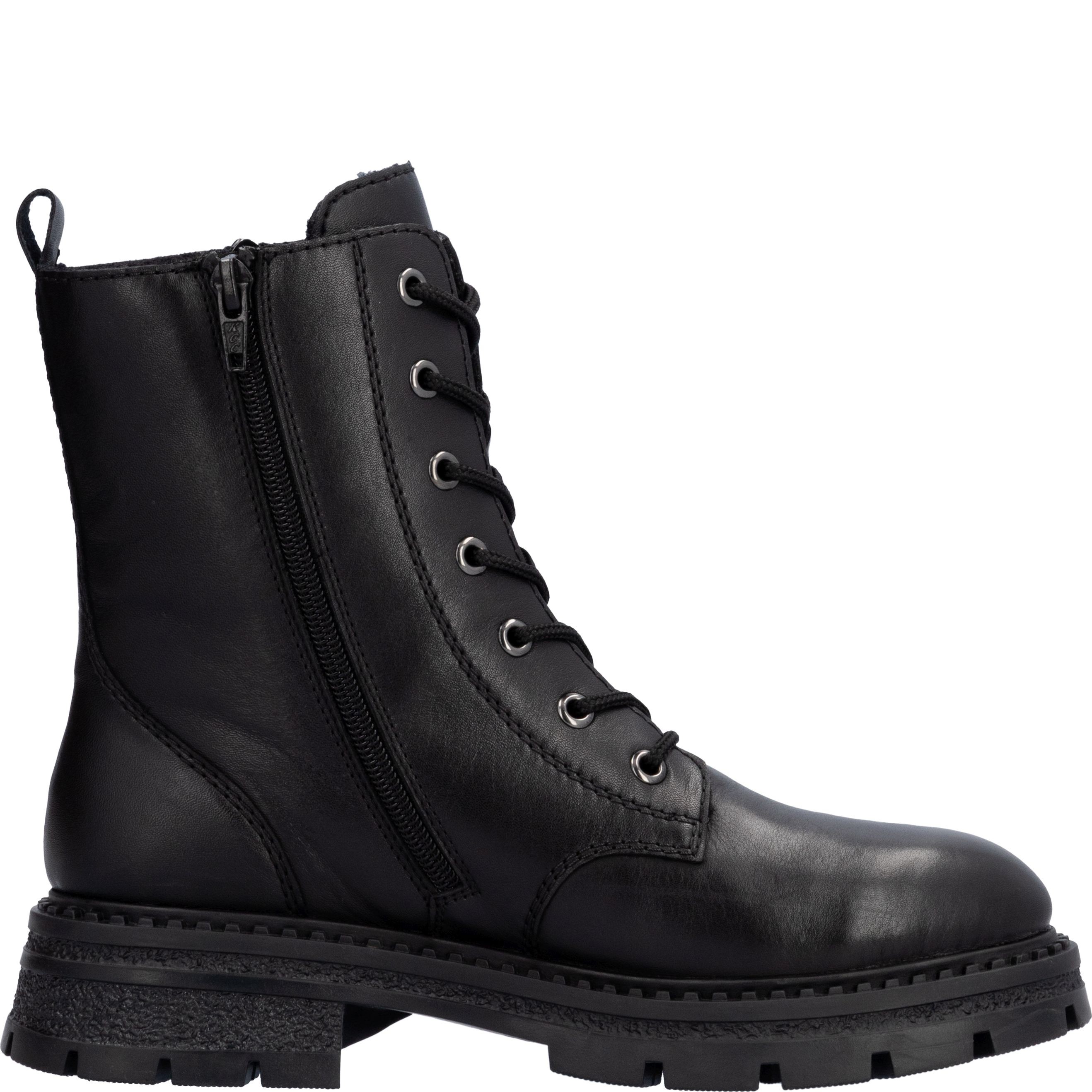 RIEKER Aulinukai moterims, Juoda, Ladies mid height boots 4