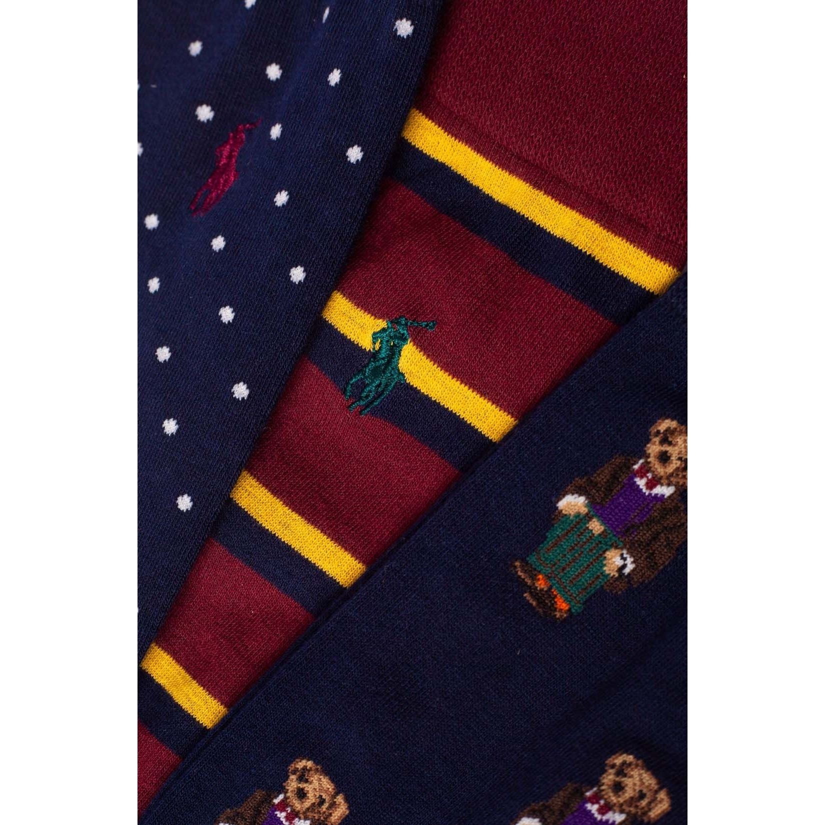 POLO RALPH LAUREN UW Kojinės vyrams, Marga, Gift box crew sock 2