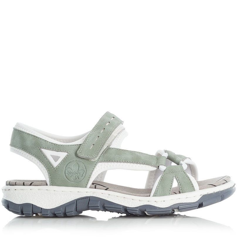 RIEKER Basutės moterims, Žalia, SANDALS 2