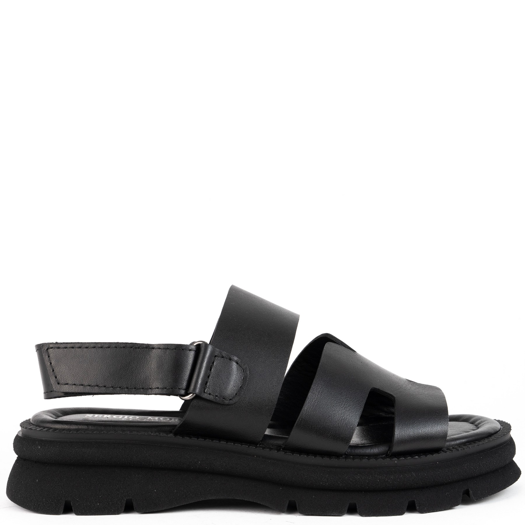 SERGIO MORETTI Basutės moterims, Juoda, Sandals 2