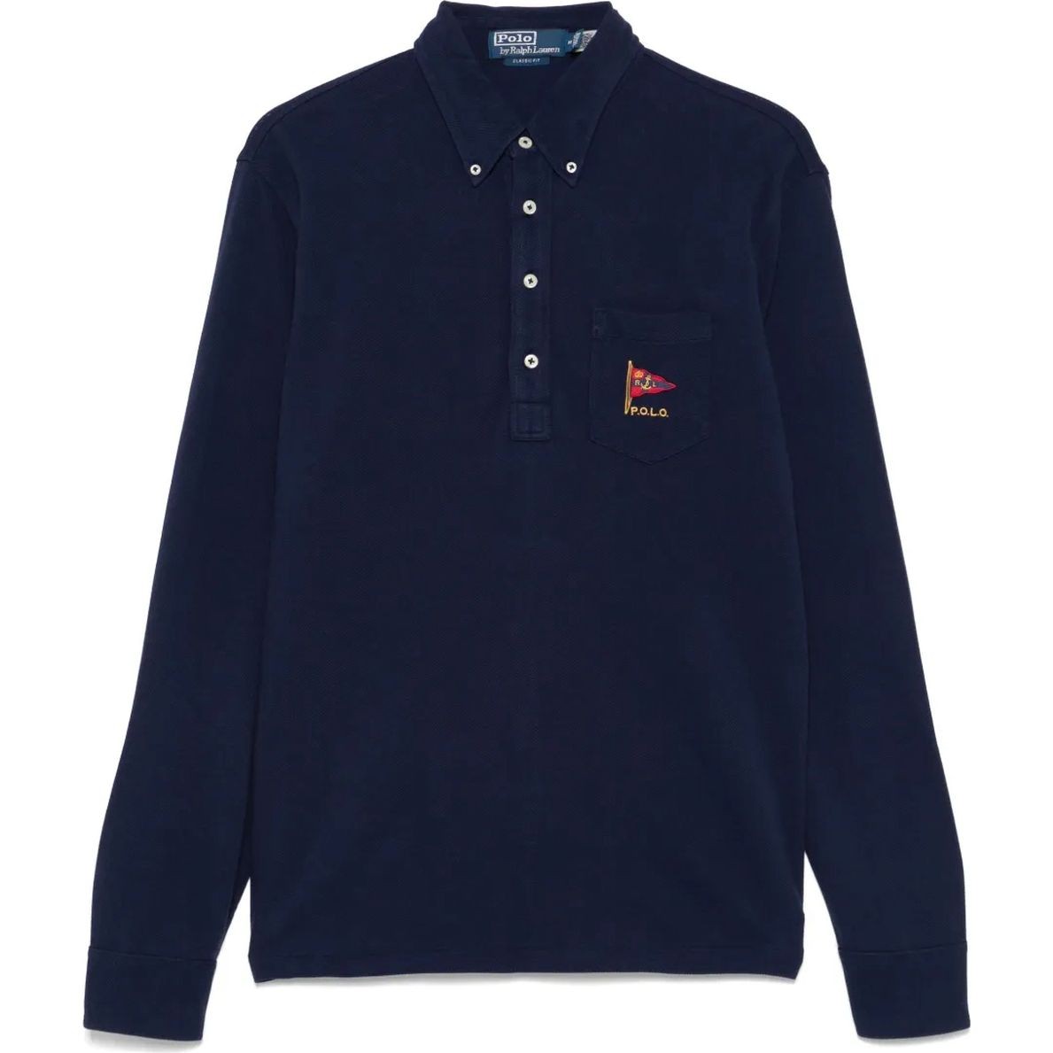 POLO RALPH LAUREN Megztinis vyrams, Mėlyna, Long sleeve-pullover