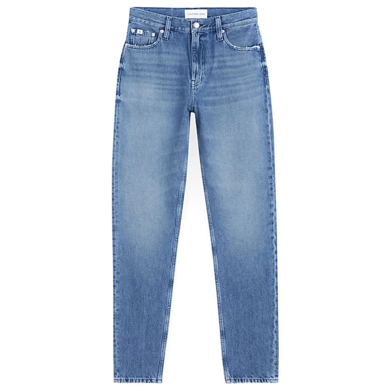 CALVIN KLEIN JEANS Tiesūs džinsai -moterims, Mėlyna, Mom jean 1