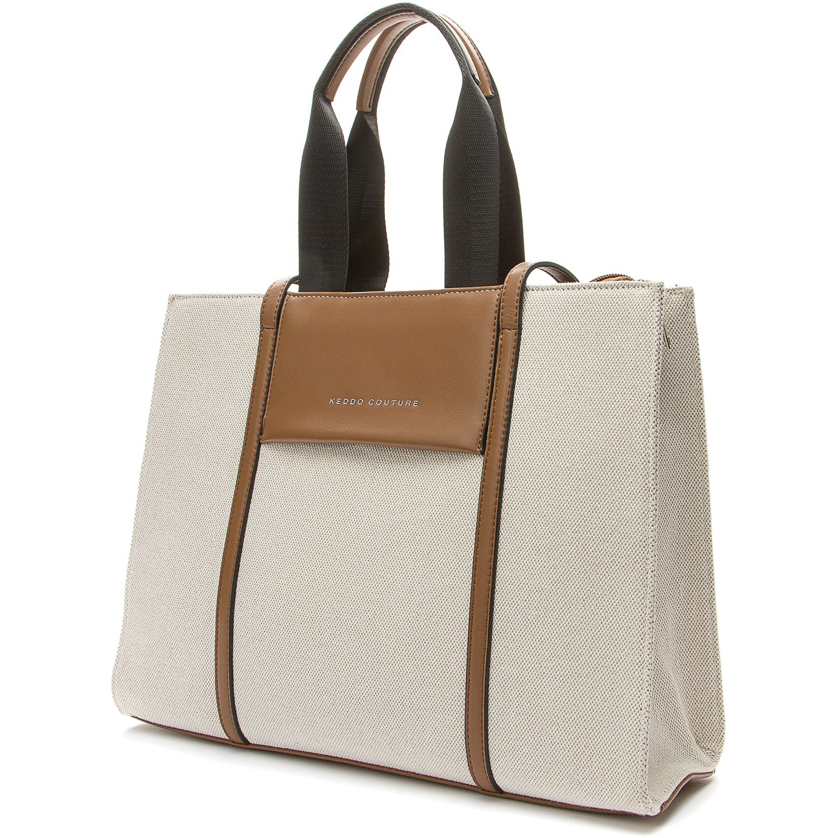 KEDDO Pirkinių krepšys moterims, Smėlio, Tote bag 4
