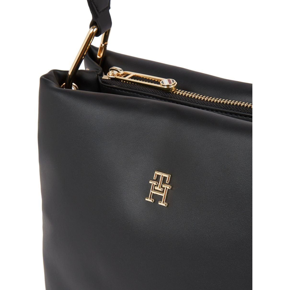 TOMMY HILFIGER Rankinė per petį moterims, Juoda, Soft bucket 3