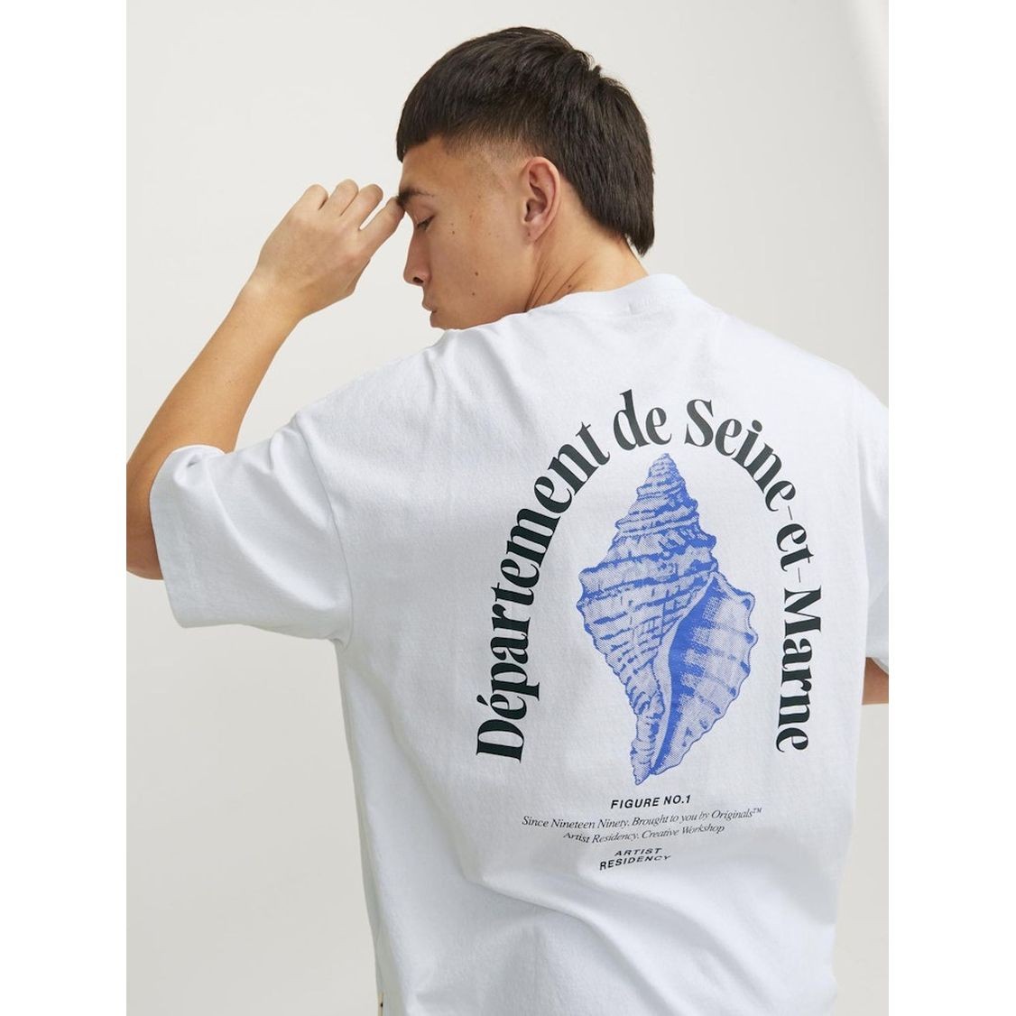 JACK & JONES Marškinėliai vyrams, Balta, Jormilos t-shirts 8