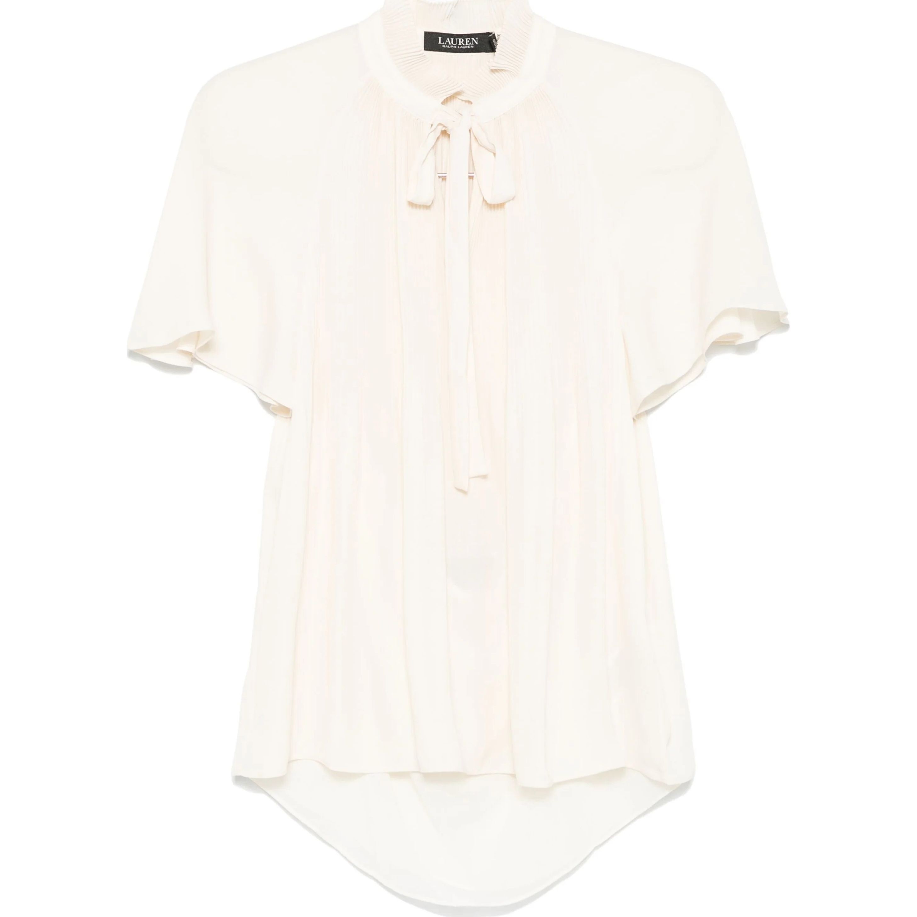 LAUREN RALPH LAUREN Palaidinės moterims, Smėlio, Adar short sleeve blouse 1