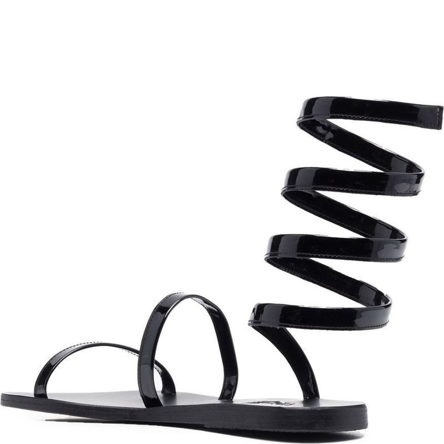 ANCIENT GREEK SANDAL Basutės moterims, Juoda, Ofis patent sandals 3