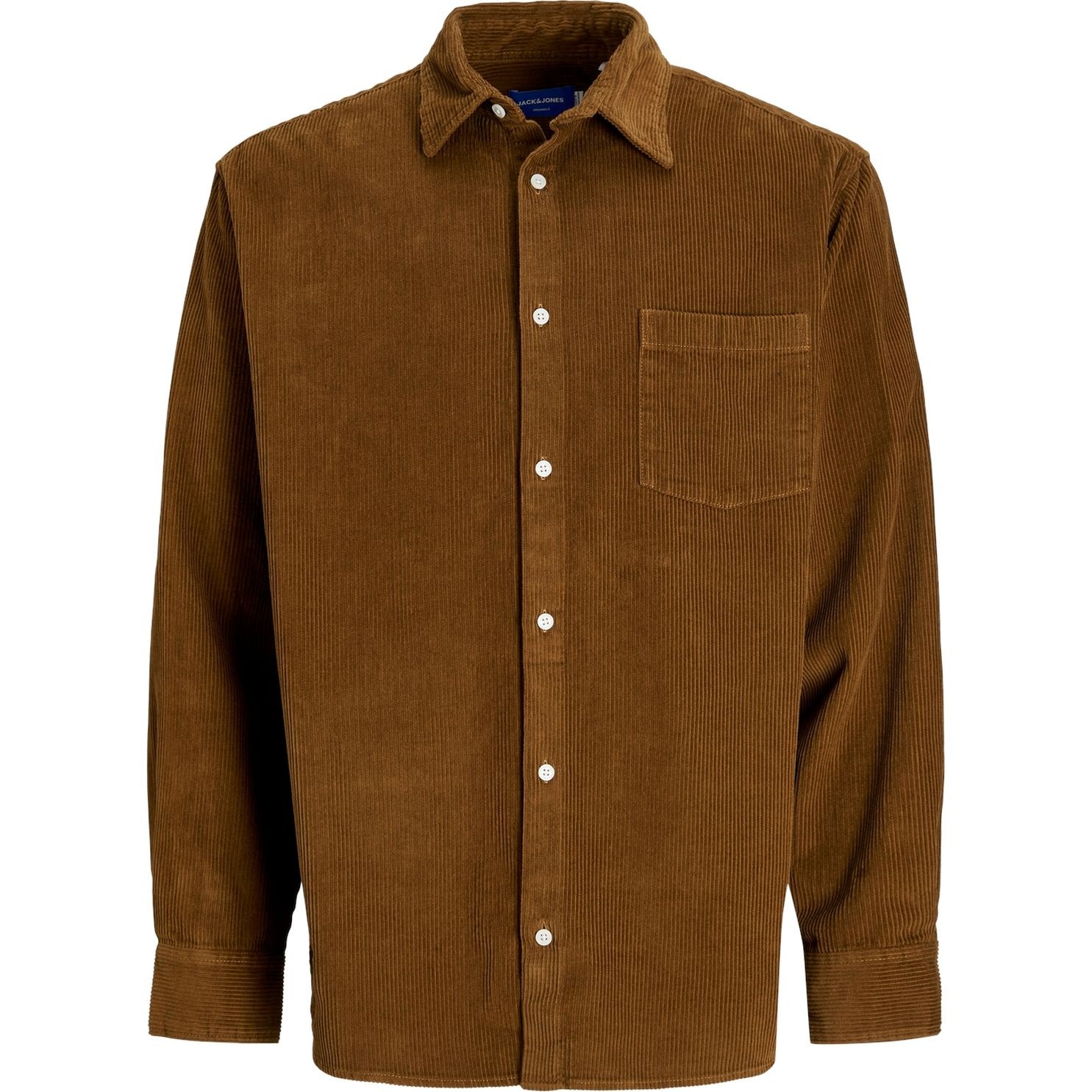 JACK & JONES Lengva striukė vyrams, Ruda, Blicher cord shirt 1