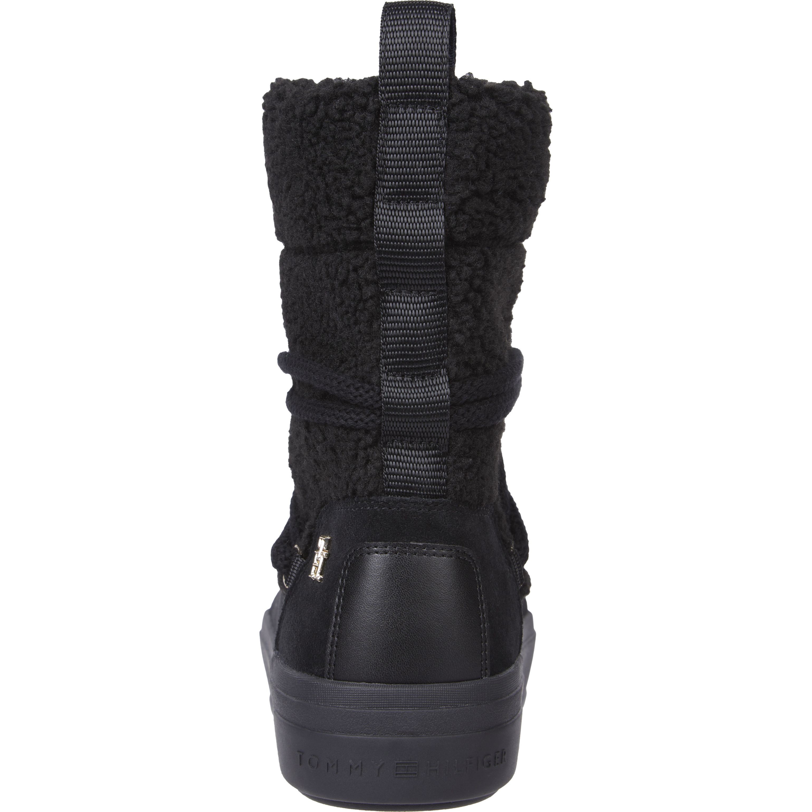 TOMMY HILFIGER Pašiltinti aulinukai moterims, Juoda, Real shearling snowboot 4