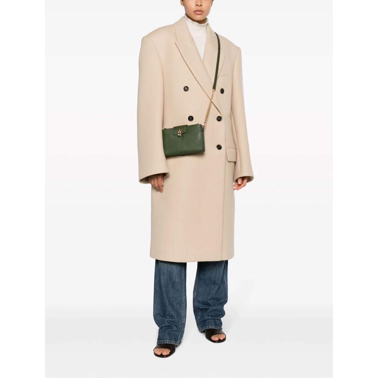 MICHAEL KORS Rankinė per petį moterims, Žalia, SM dbl zip crossbody 4