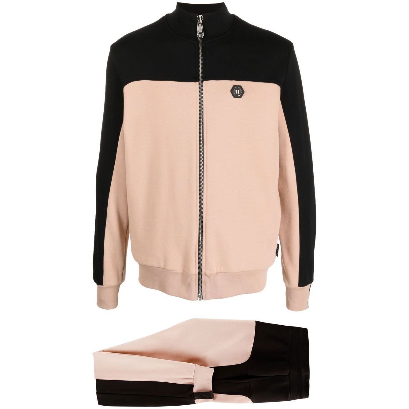 PHILIPP PLEIN Sportinis kostiumas vyrams, Smėlio, Jogging Tracksuit: Top/Trouser