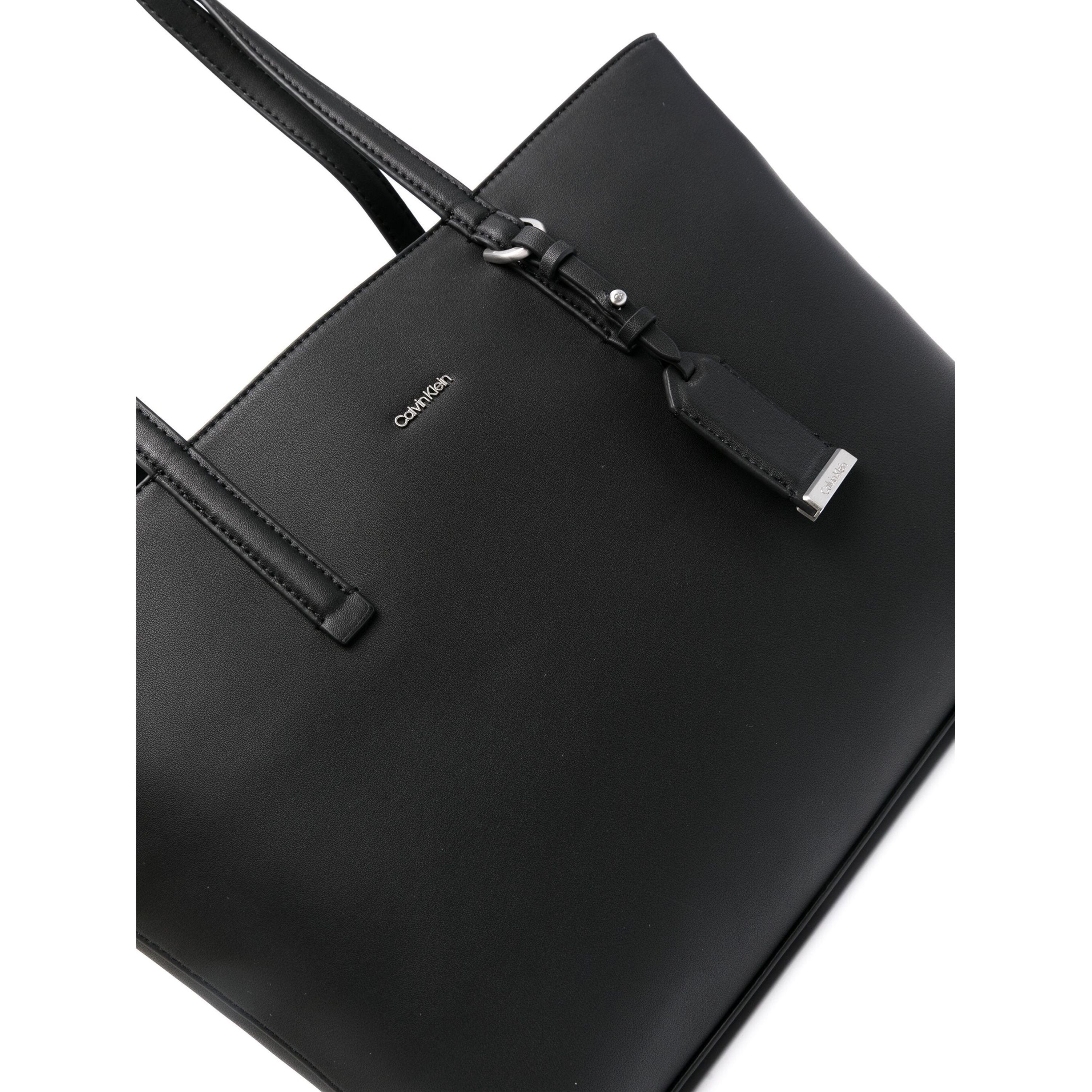 CALVIN KLEIN Pirkinių krepšys moterims, Juoda, Must shopper tote bag 3