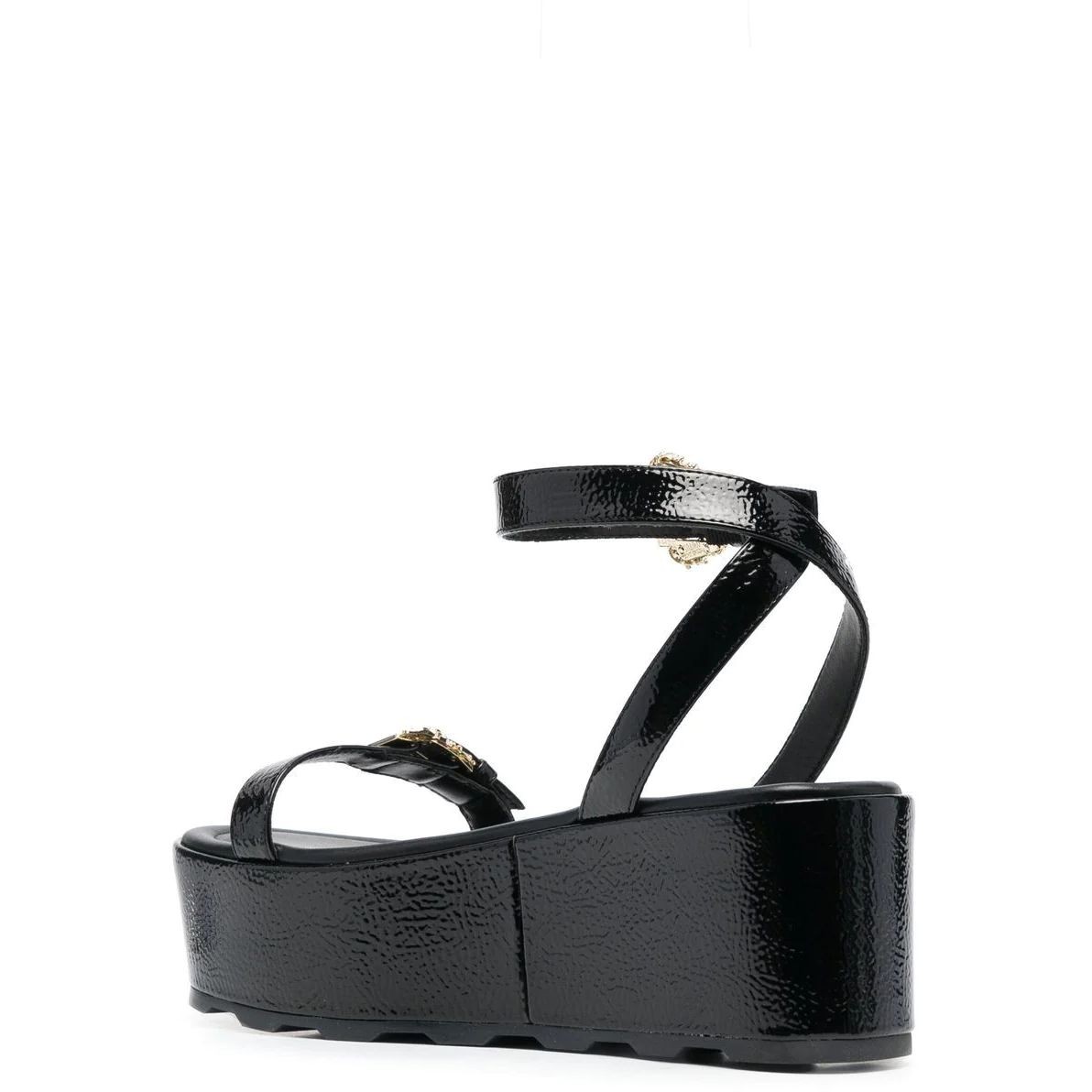 VERSACE JEANS CUTURE Basutės moterims, Juoda, Fondo mallory sandals 3