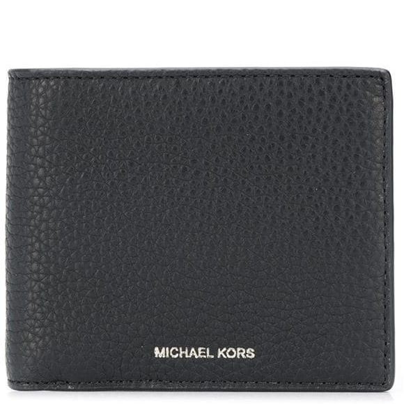 MICHAEL KORS Piniginė vyrams, Juoda, Billfold with coin pocket 1