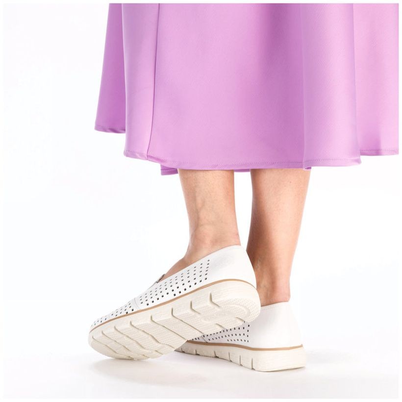 RIEKER Basutės moterims, Balta, SANDALS 7