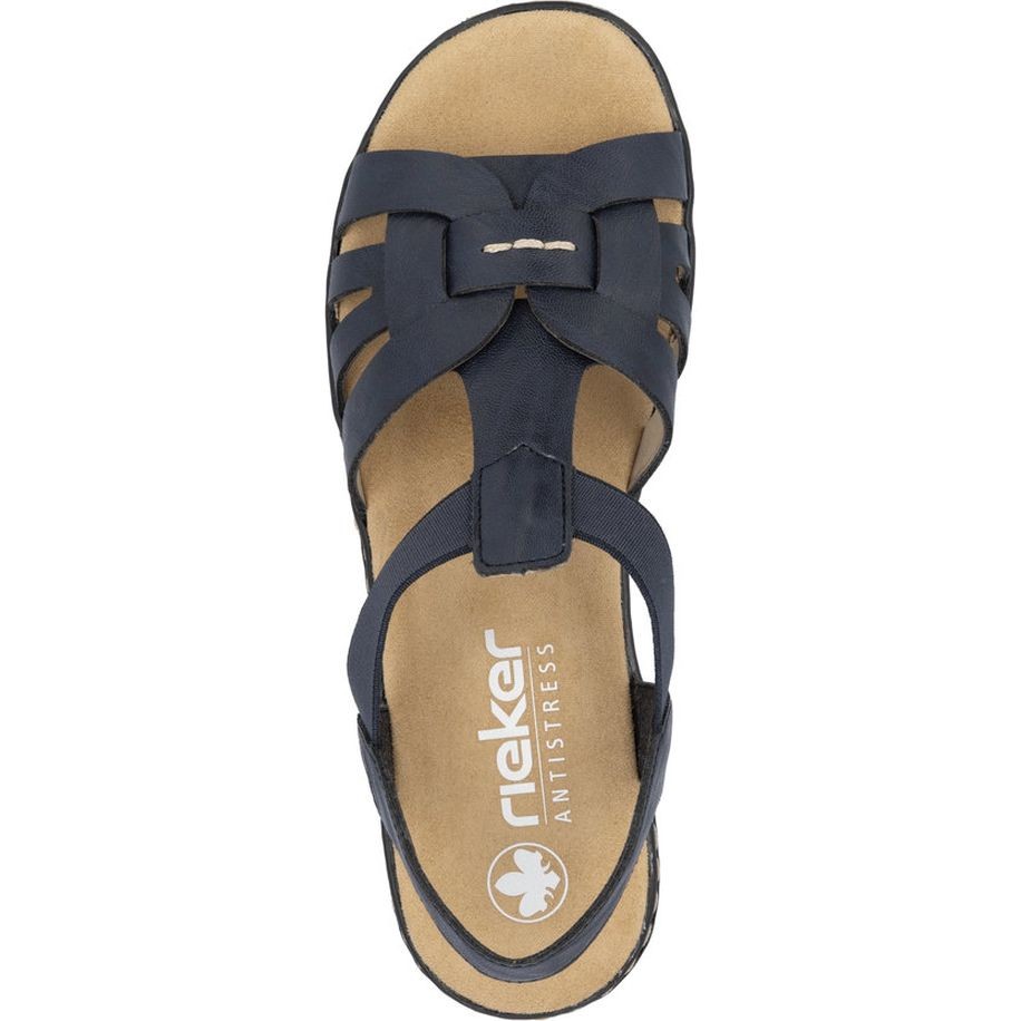 RIEKER Basutės moterims, Mėlyna, Sandals 5