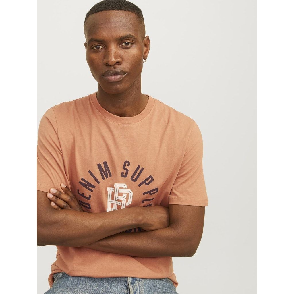 JACK & JONES Marškinėliai vyrams, Ruda, JPRSTAR TEE SS CREW 5