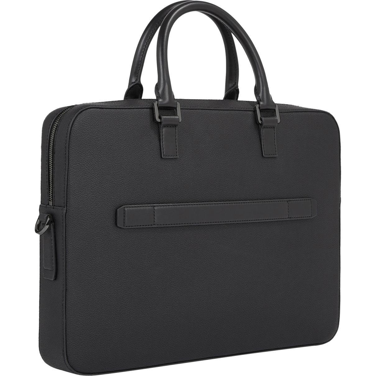 TOMMY HILFIGER Dėklas kompiuteriui vyrams, Juoda, Coated canvas computer bag 2