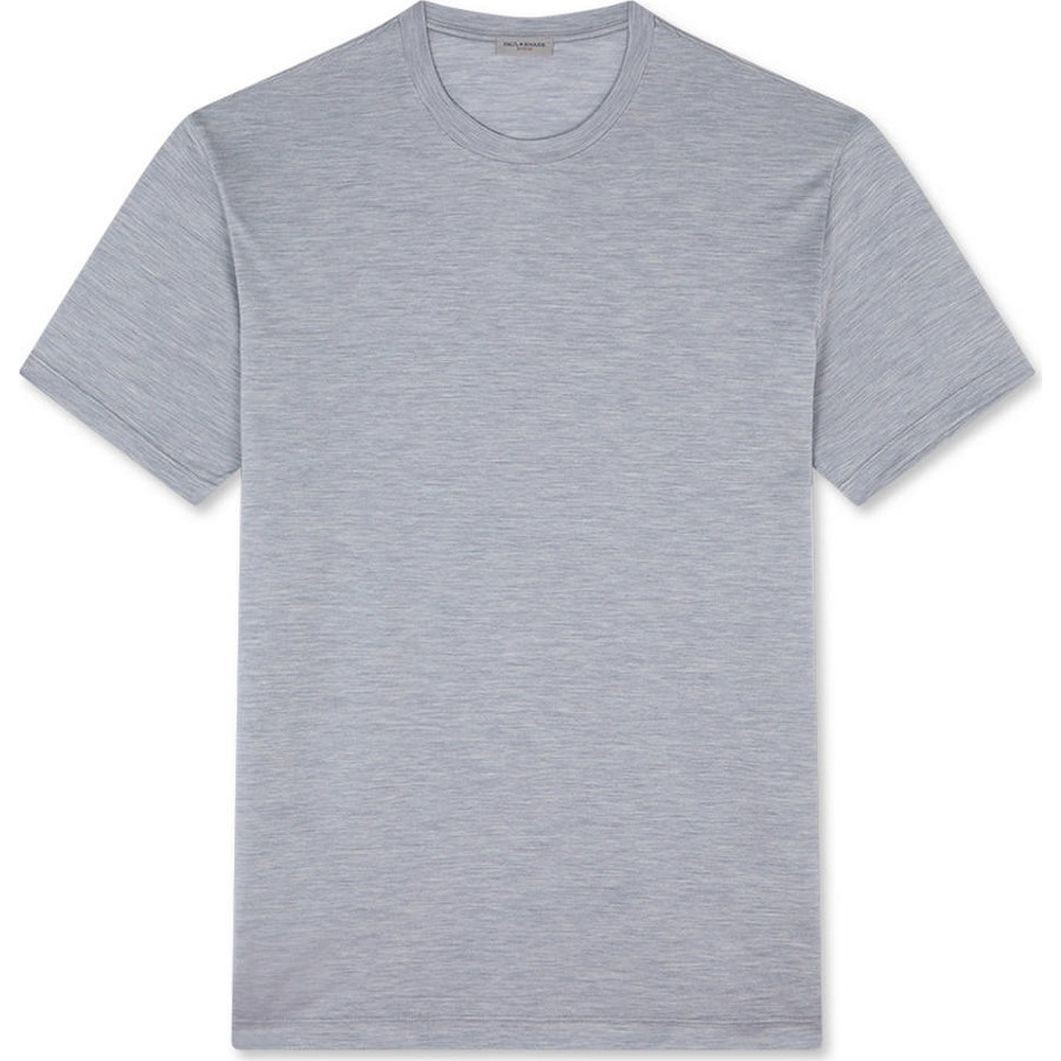 PAUL&SHARK Marškinėliai trump. rankovėmis vyrams, Pilka, silk t-shirt