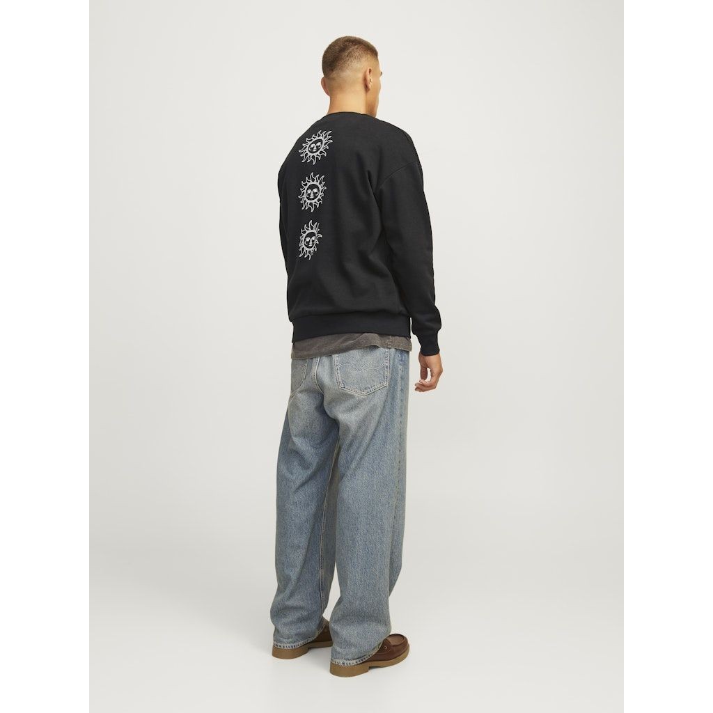 JACK & JONES Megztinis vyrams, Juoda, Mystic sweat crew neck 4