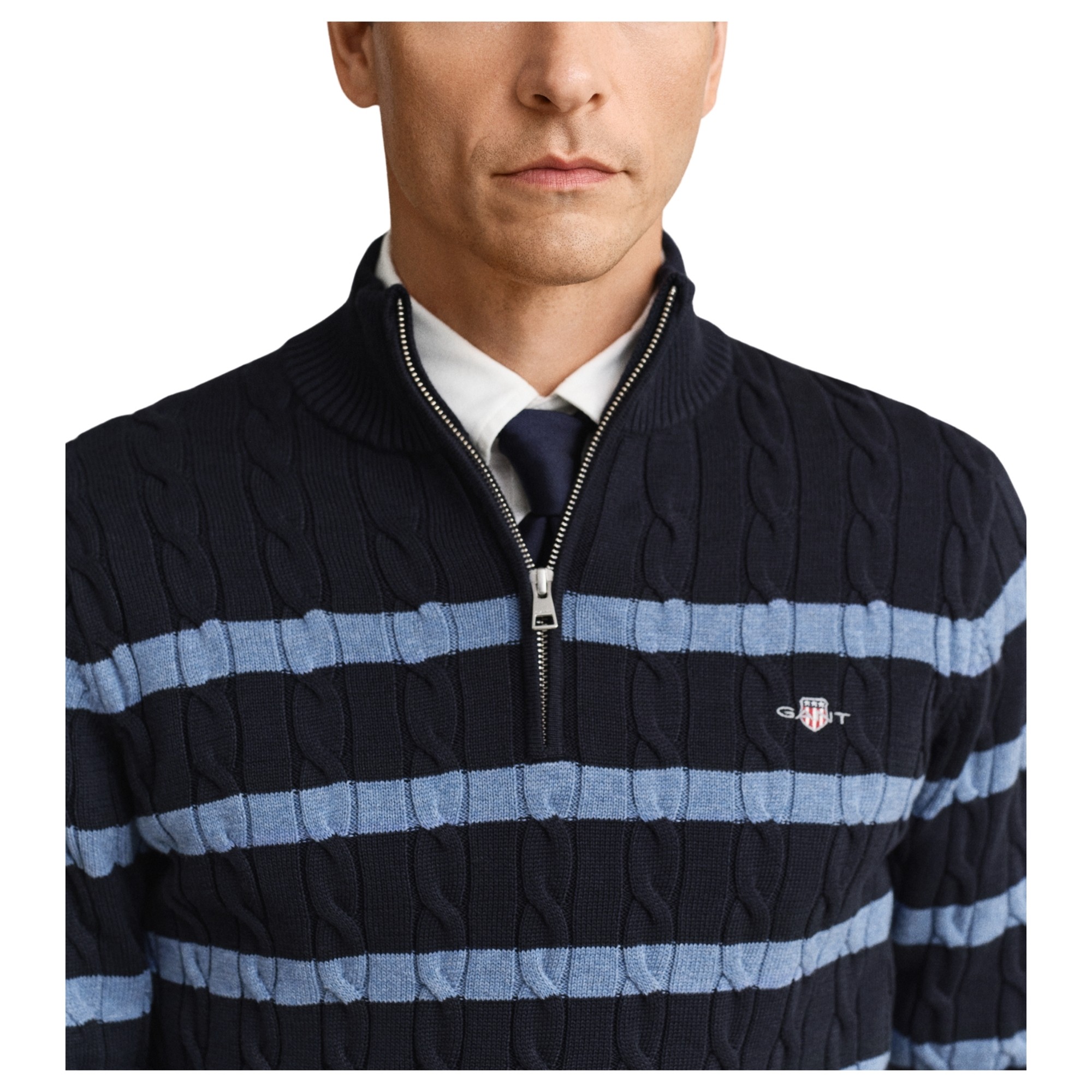 GANT Megztinis vyrams, Mėlyna, 8050610-433 Sweater 3