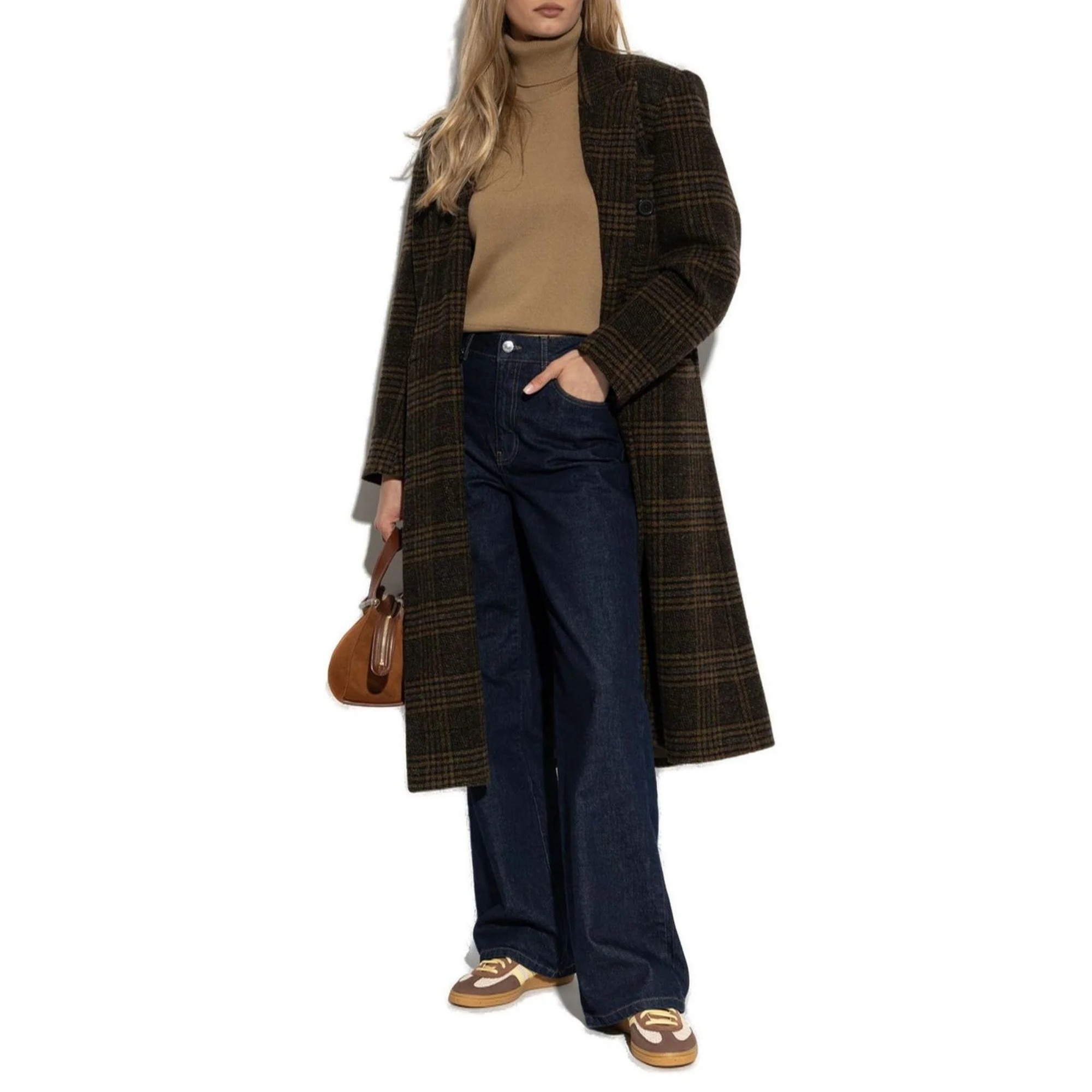 AMI PARIS Megztinis moterims, Ruda, Turtleneck sweater 2