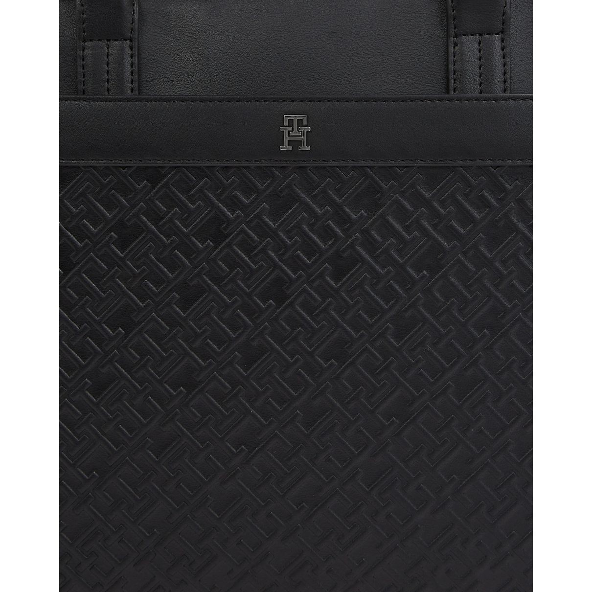 TOMMY HILFIGER Dėklas kompiuteriui vyrams, Juoda, Monogram computer bag 3