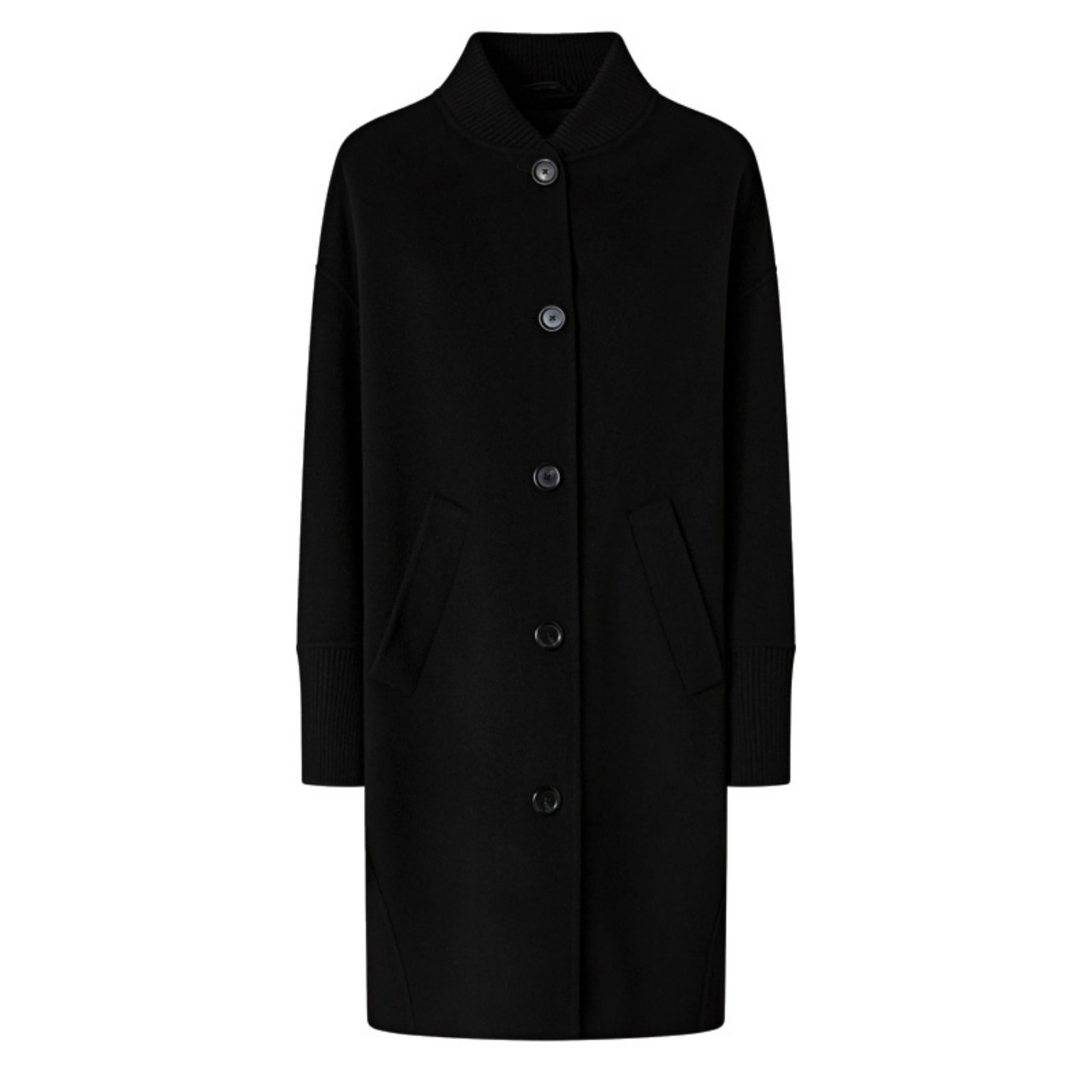 PINKO Paltas moterims, Juoda, Certosa coat 1