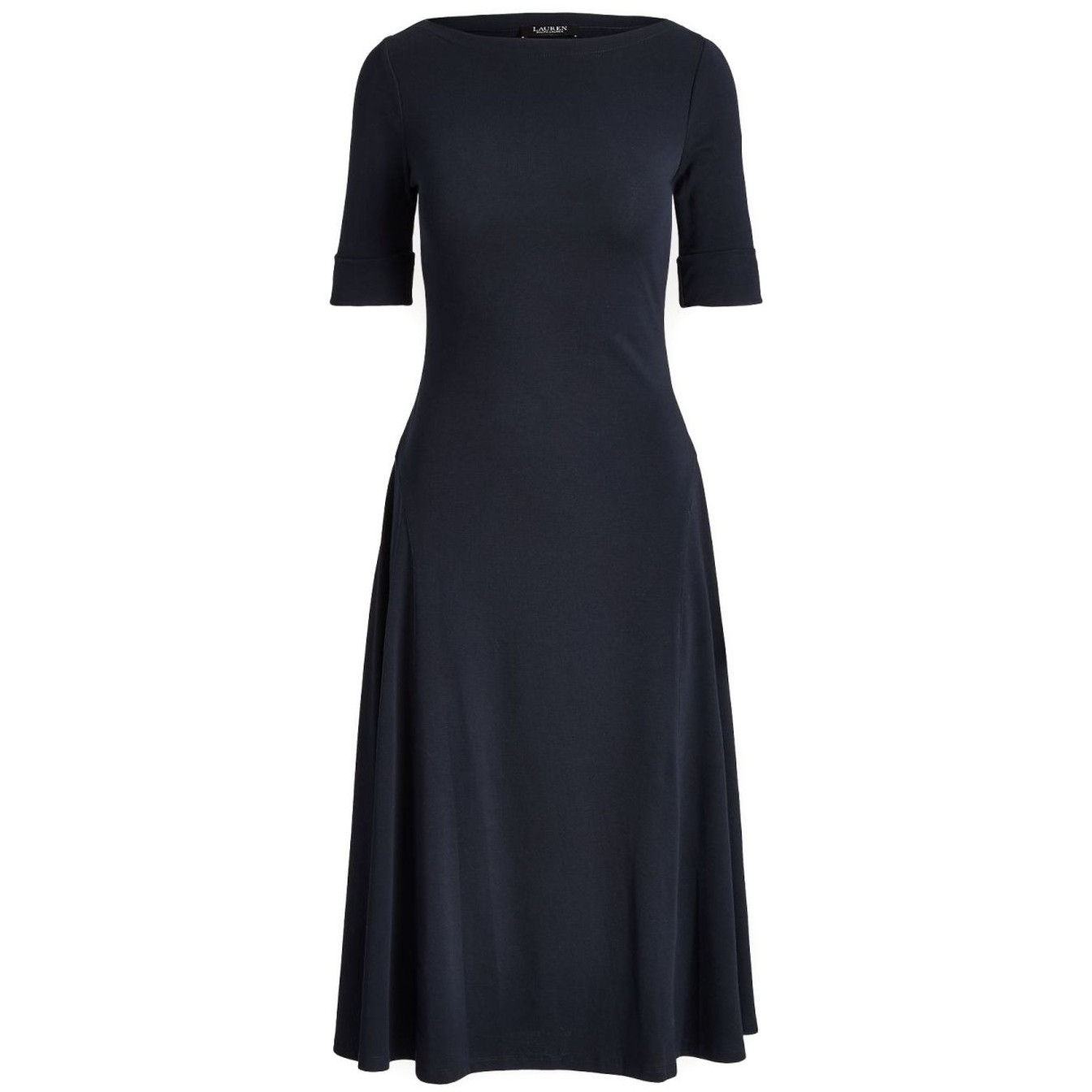 LAUREN RALPH LAUREN Midi suknelė moterims, Mėlyna, Munzie elbow sleeve day dress 1