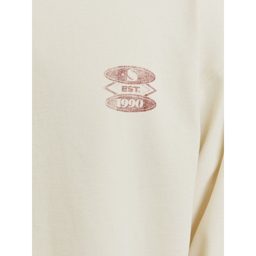 JACK & JONES Megztinis vyrams, Balta, Retiro back sweat 4