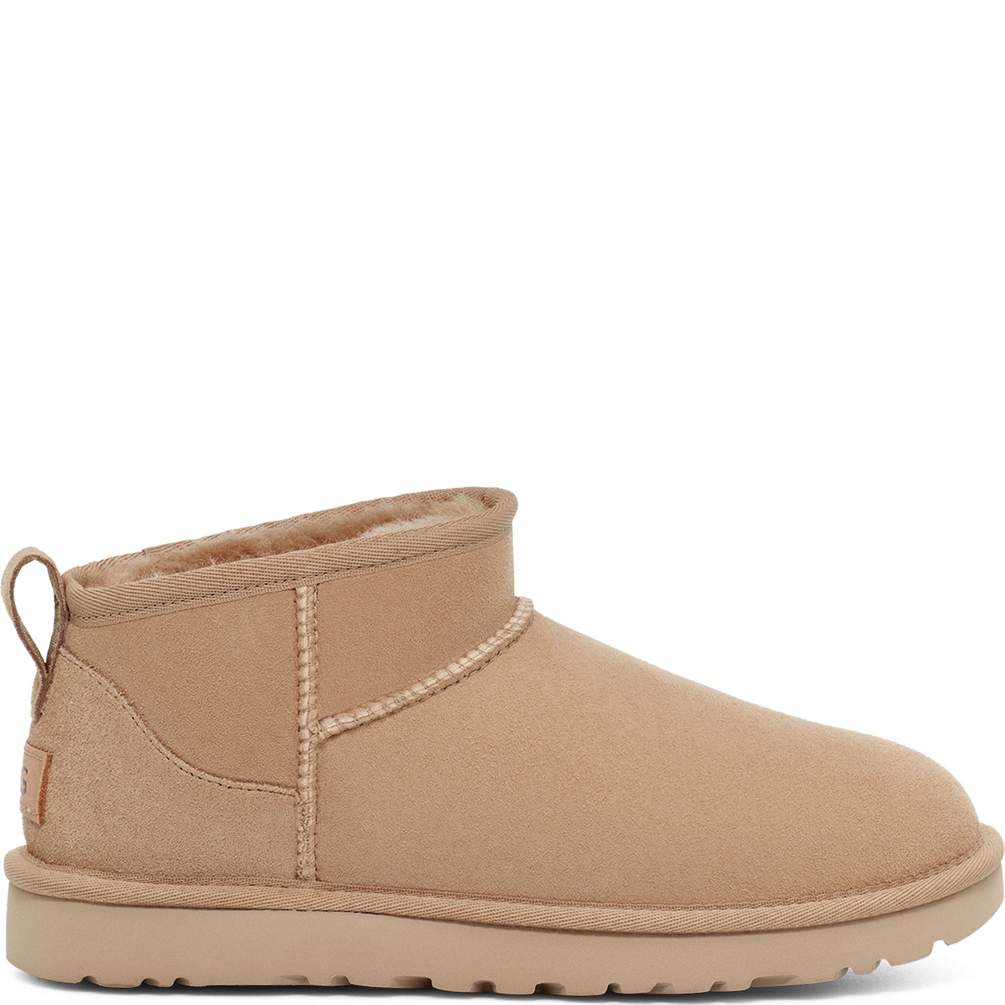 UGG Pašiltinti aulinukai moterims, Smėlio, Classic Ultra Mini booties 2