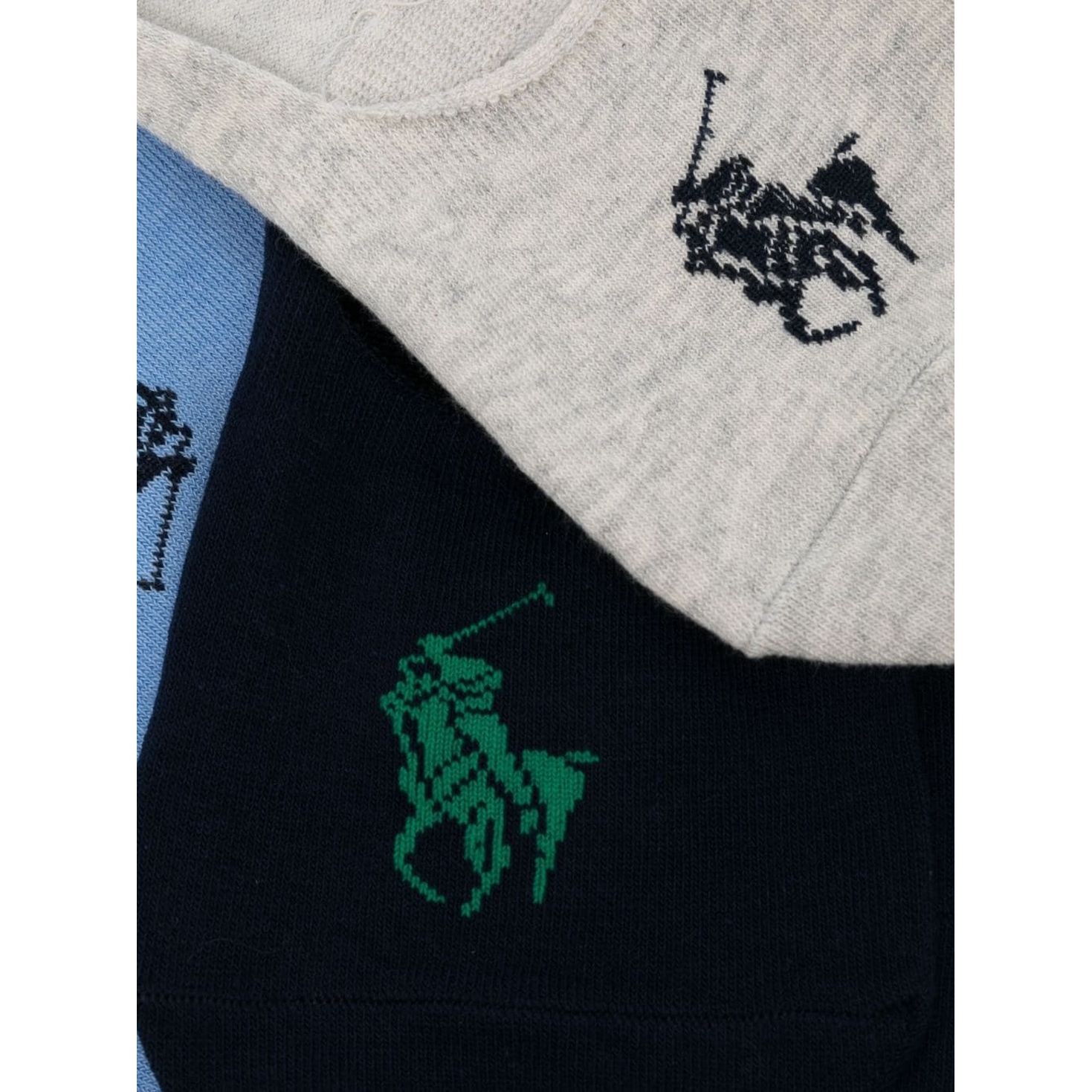 POLO RALPH LAUREN UW Kojinės vyrams, Marga, No show foot 3-pack socks 2