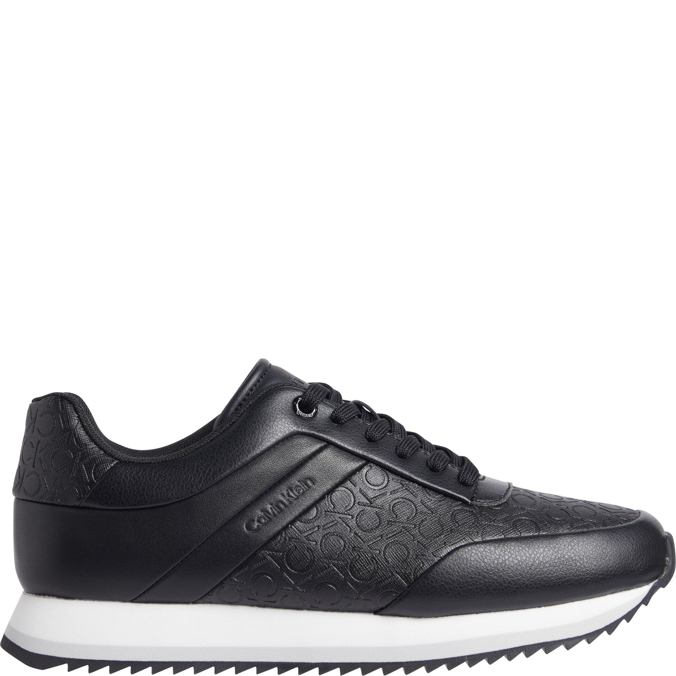 CALVIN KLEIN Laisvalaikio bateliai moterims, Juoda, Lace up mono mix leisure 2