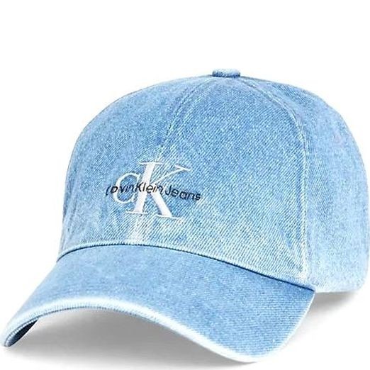CALVIN KLEIN JEANS Kepurė moterims, Mėlyna, Denim cap 1